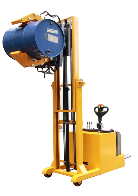 Electric Stacker with Paper Roll Clamp Rotated