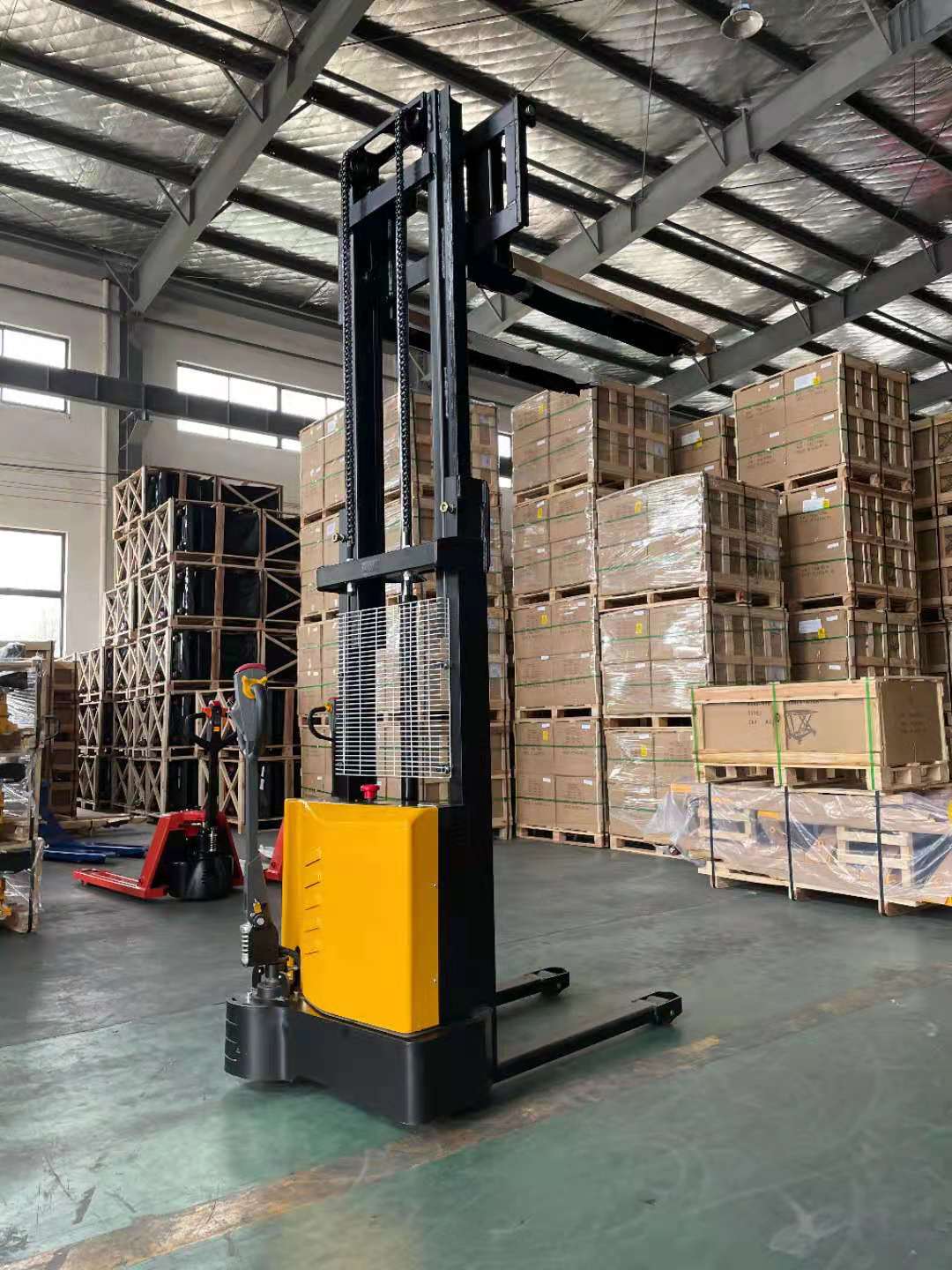 1200kg 1.2ton Electric walkie Stacker pallet stacker electric